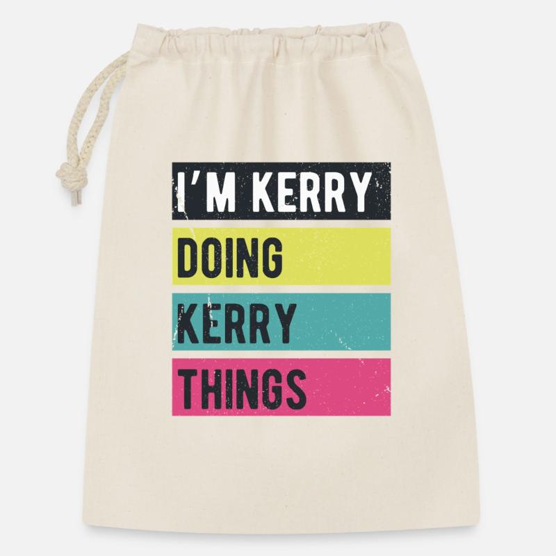 I’m Kerry Doing Kerry Things Retro Colors - Gift Bag 30 x 45 cm - nature