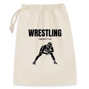 FREISTIL-WRESTLING - Geschenkbeutel aus Baumwolle (30 x 45 cm) - Natur - Vorne