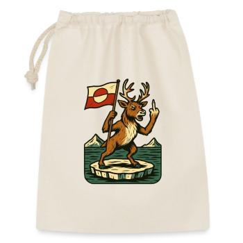 Greenland Shirt Reindeer Caribou - Geschenkbeutel aus Baumwolle (30 x 45 cm) - Natur - Vorne