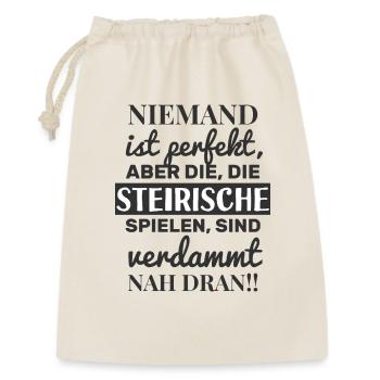 Nobody is perfect - Styrian harmonica - Gift Bag 30 x 45 cm - nature - Front