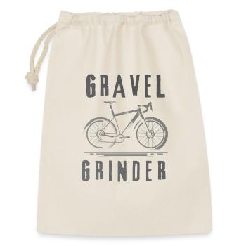 Gravel Bike Grinder Abenteuer - Geschenkbeutel aus Baumwolle (30 x 45 cm) - Natur - Vorne