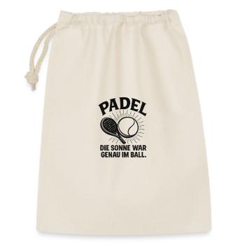 Motif de balle de soleil de padel - Sac cadeau 30 x 45 cm - nature - Devant