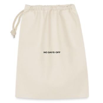 Pas de jours de repos dans la conception de texte - Sac cadeau 30 x 45 cm - nature - Devant