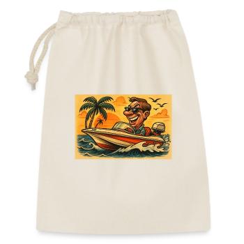Bateau rapide - Sac cadeau 30 x 45 cm - nature - Devant