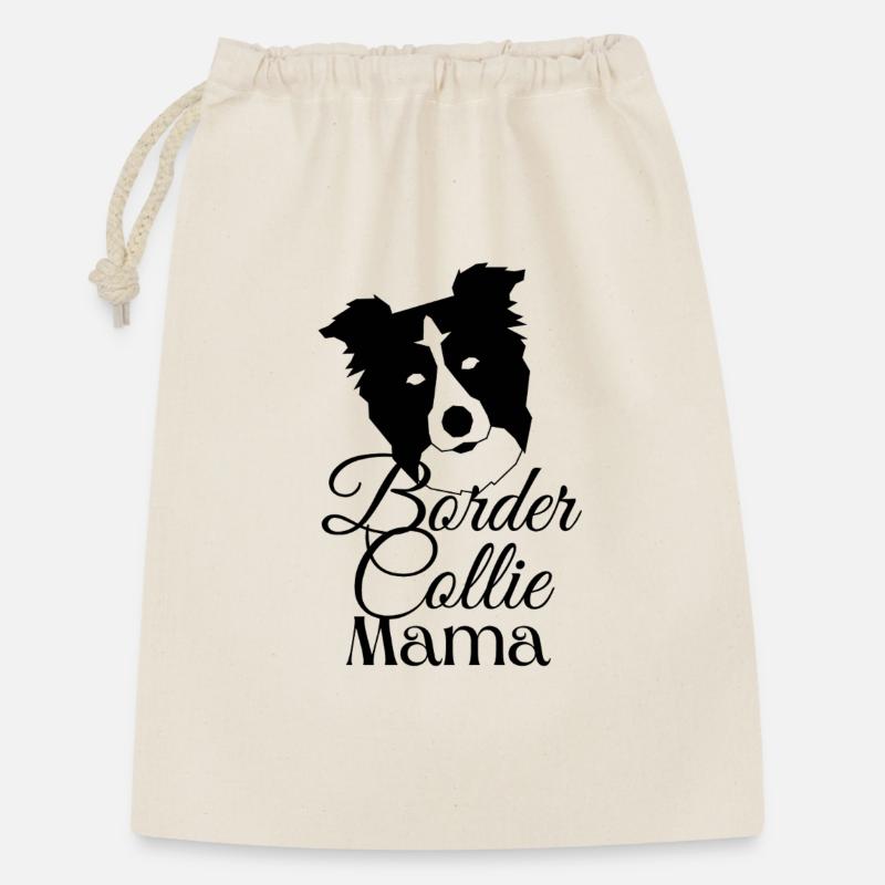 Border Collie Mama - Gift Bag 30 x 45 cm - nature
