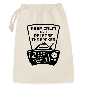 Brakes Release Railway Train Driver - Gift Bag 30 x 45 cm - nature - Front
