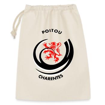 Emblème Poitou Charentes - Sac cadeau 30 x 45 cm - nature - Devant