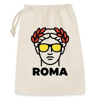 Rom Statue Sonnenbrille Italien Urlaub - Geschenkbeutel aus Baumwolle (30 x 45 cm) - Natur - Vorne