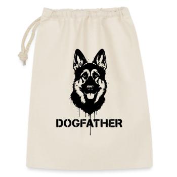 Père chien cool Berger allemand Papa - Sac cadeau 30 x 45 cm - nature - Devant