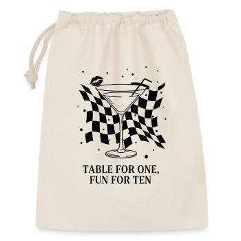 Table For One Martini Party - Geschenkbeutel aus Baumwolle (30 x 45 cm) - Natur - Vorne