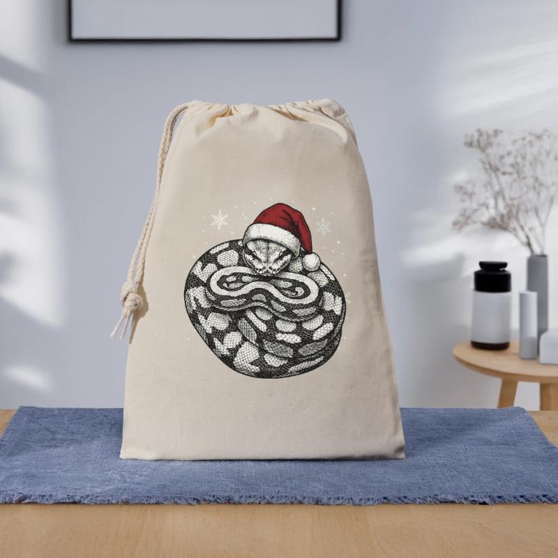 Serpent roi python roi de Noël Python boule Sac cadeau 30 x 45 cm