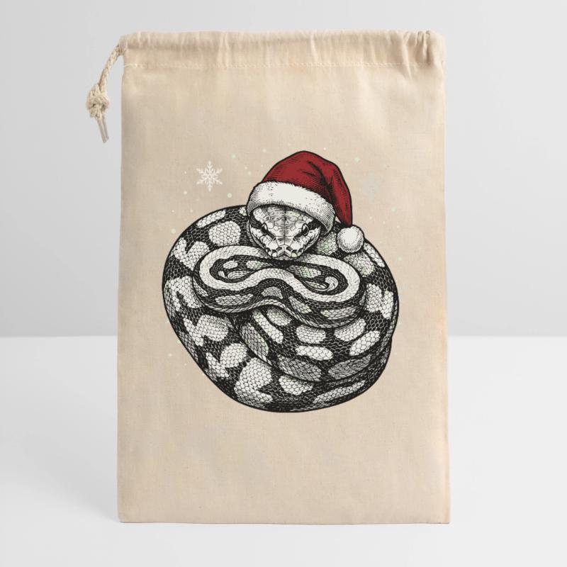 Serpent roi python roi de Noël Python boule Sac cadeau 30 x 45 cm