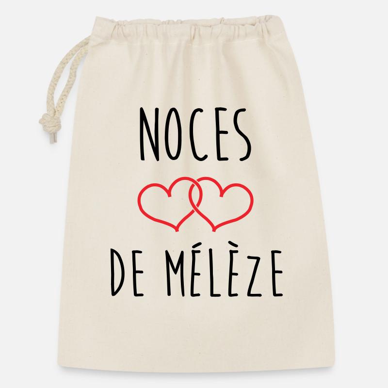 Larch Wedding 69 Jahre Ehe - Geschenkbeutel aus Baumwolle (30 x 45 cm) - Natur