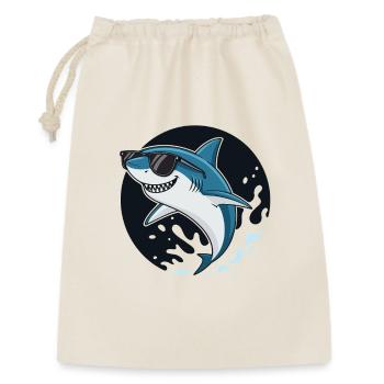 Surfer shark with dark glasses - Gift Bag 30 x 45 cm - nature - Front