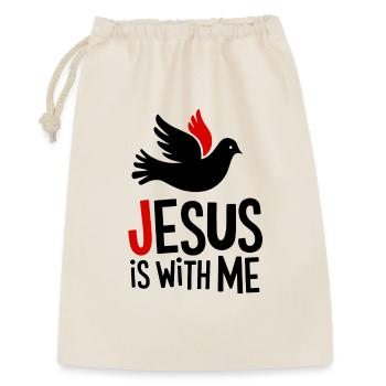 Jésus est avec moi - Sac cadeau 30 x 45 cm - nature - Devant