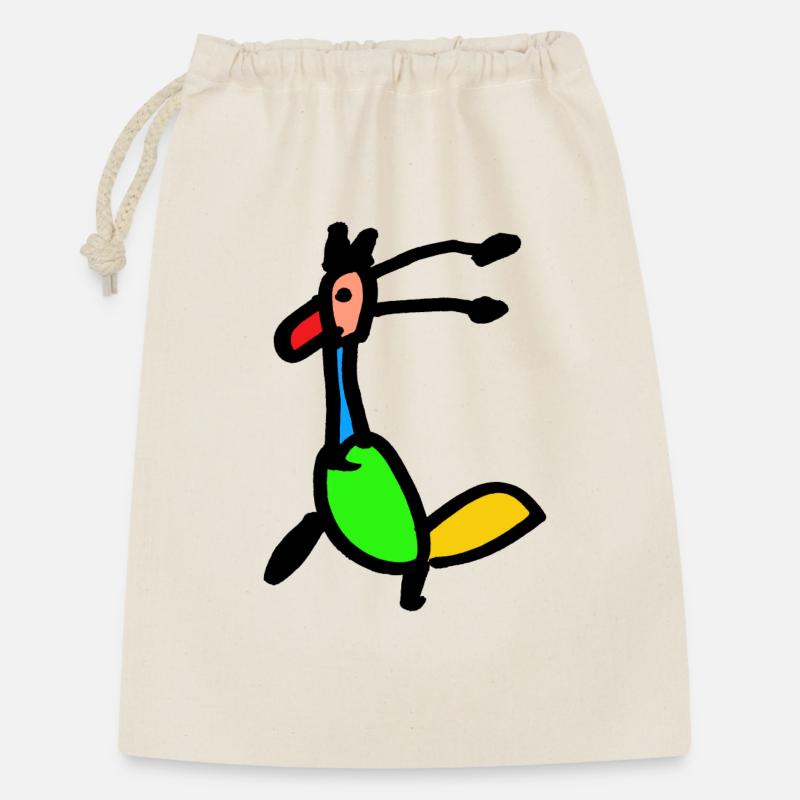Oiseau de paradis - Sac cadeau 30 x 45 cm - nature
