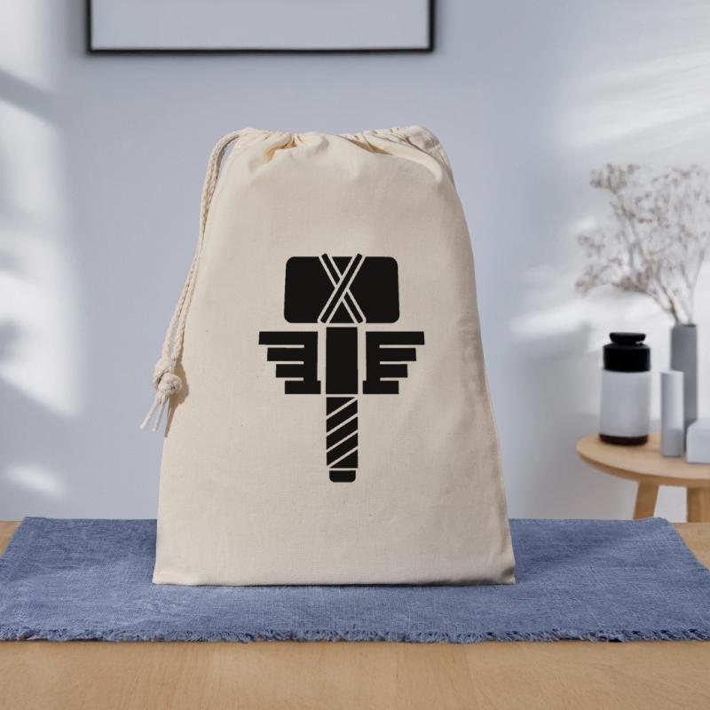 Thor Hammer – Wikinger Mjölnir Comic Superheld Geschenkbeutel aus Baumwolle (30 x 45 cm)