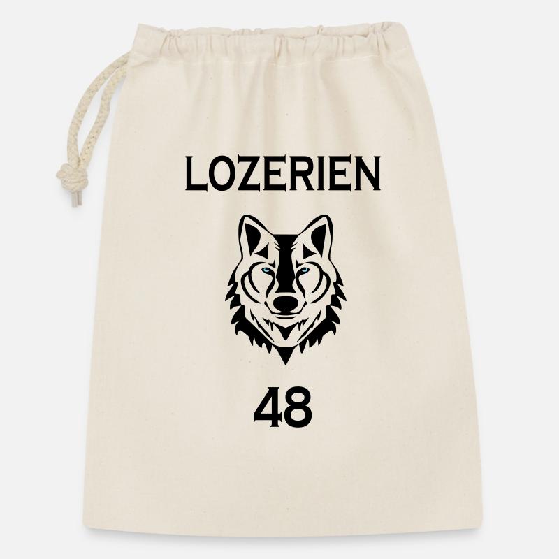 Lozerian - Geschenkbeutel aus Baumwolle (30 x 45 cm) - Natur