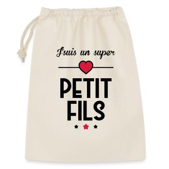 Petit Fils Enfant Bébé Famille Naissance Noël - Gift Bag 30 x 45 cm - nature - Front