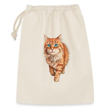 Blue-Eyed Orange Cat - Gift Bag 30 x 45 cm - nature - Front