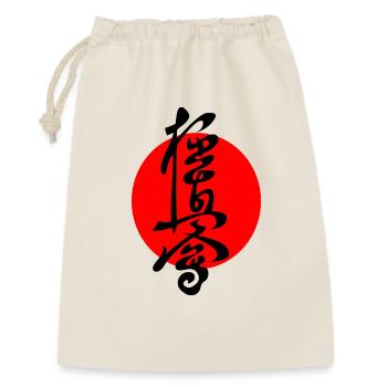 Kyokushin in japanischen Kanji geschrieben - Geschenkbeutel aus Baumwolle (30 x 45 cm) - Natur - Vorne