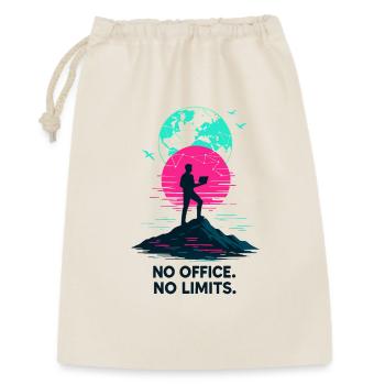 Homeoffice Kein Büro, keine Grenzen - Geschenkbeutel aus Baumwolle (30 x 45 cm) - Natur - Vorne