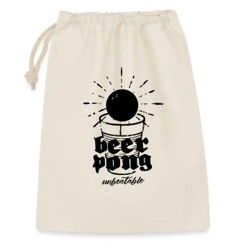 Beer Pong T-Shirt - Sac cadeau 30 x 45 cm - nature - Devant
