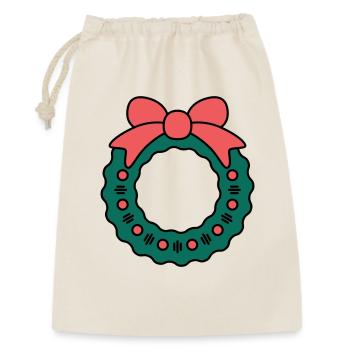 Wreath for Christmas - Gift Bag 30 x 45 cm - nature - Front
