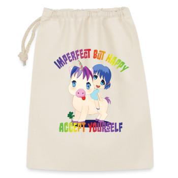 Unicorn Self Acceptance Cartoon - Gift Bag 30 x 45 cm - nature - Front