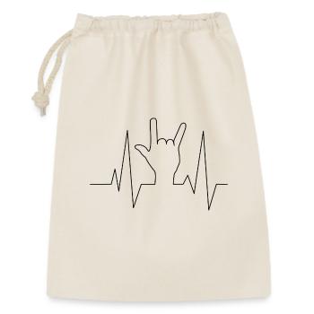 Musique de fréquence - Sac cadeau 30 x 45 cm - nature - Devant