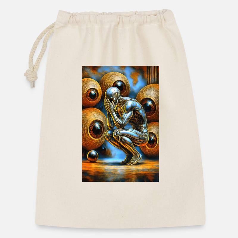 L’œil dans une mer de raies - Sac cadeau 30 x 45 cm - nature