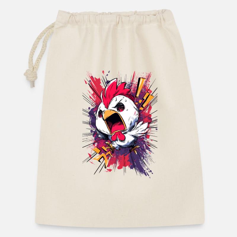 Outcry Chicken Explosion - Gift Bag 30 x 45 cm - nature