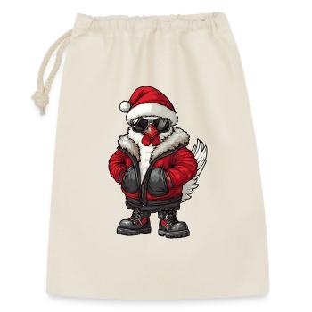 Chicken Christmas Winter - Gift Bag 30 x 45 cm - nature - Front