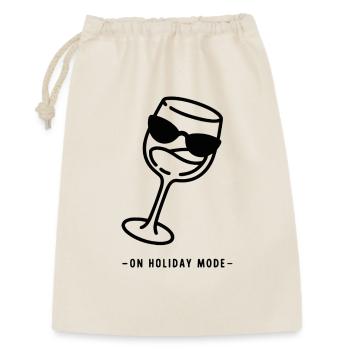 On Holiday Mode – Summer Holiday Design - Gift Bag 30 x 45 cm - nature - Front