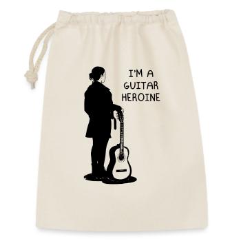 I'm a guitar heroine - Sac cadeau 30 x 45 cm - nature - Devant