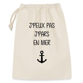 Marin / Marine / Bâteau / Ancre / Mer - Sac cadeau 30 x 45 cm - nature - Devant