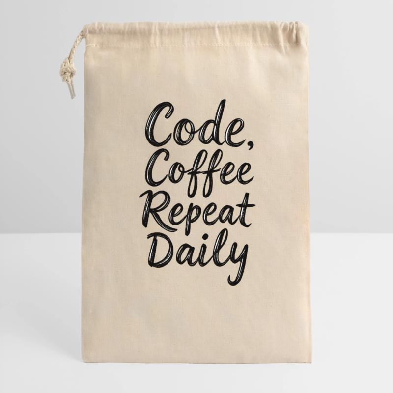 Code Sleep Debug Repeat Programmer Shirt Gift Bag 30 x 45 cm