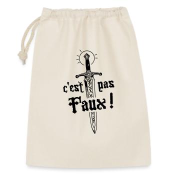 C'est pas faux ! légende de Camelot - Sac cadeau 30 x 45 cm - nature - Devant