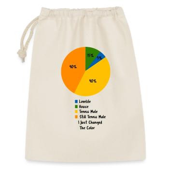 Vie de tennis Circuit de cour en forme de graphique circulaire - Sac cadeau 30 x 45 cm - nature - Devant