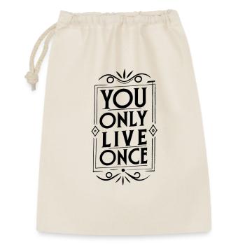 you only live once - Gift Bag 30 x 45 cm - nature - Front