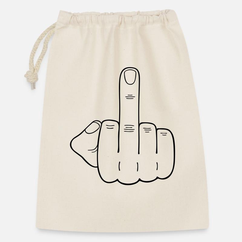 Middle Finger by ReenBerlin - Gift Bag 30 x 45 cm - nature