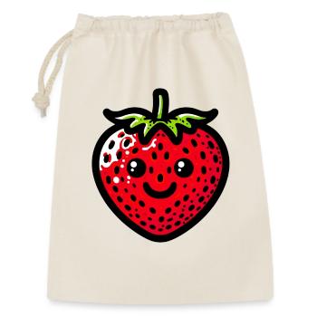 Fraise Fraises - Sac cadeau 30 x 45 cm - nature - Devant