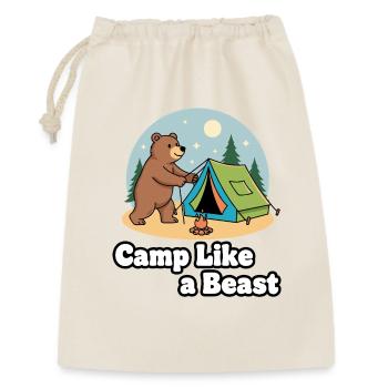 Campez comme une bête - Sac cadeau 30 x 45 cm - nature - Devant