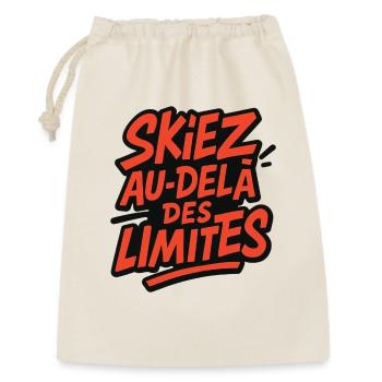 Ski beyond the limits! - Gift Bag 30 x 45 cm - nature - Front
