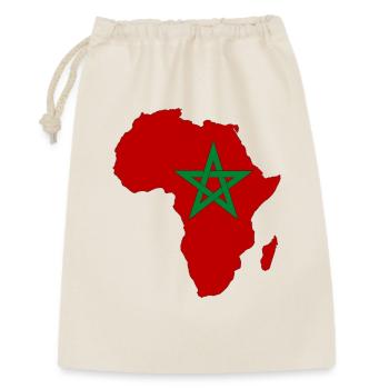Marokko Flagge Afrika - Geschenkbeutel aus Baumwolle (30 x 45 cm) - Natur - Vorne