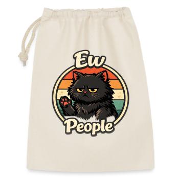 Grumpy retro cat in sunset - Gift Bag 30 x 45 cm - nature - Front