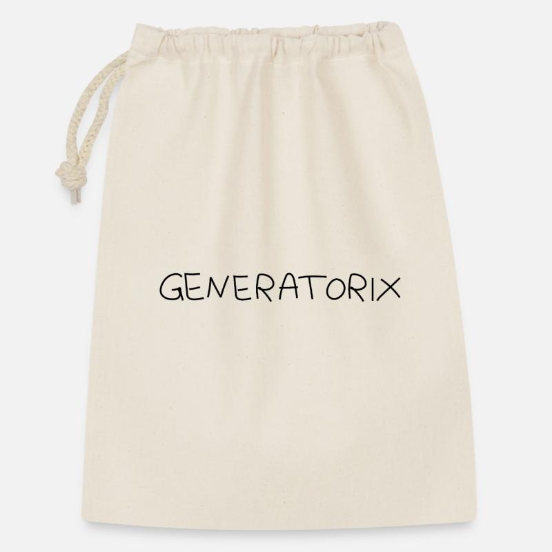 Generatorix - Geschenkbeutel aus Baumwolle (30 x 45 cm) - Natur