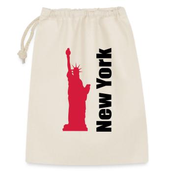 New York - Geschenkbeutel aus Baumwolle (30 x 45 cm) - Natur - Vorne