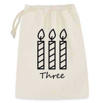 Three candles - Gift Bag 30 x 45 cm - nature - Front