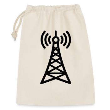 Radioturm - Geschenkbeutel aus Baumwolle (30 x 45 cm) - Natur - Vorne